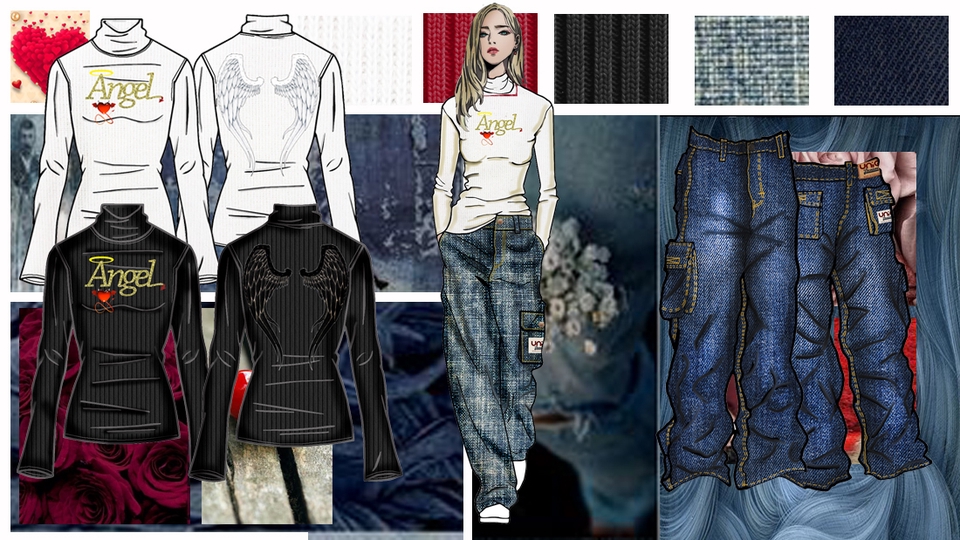 วาด/ออกแบบแพทเทิร์นเสื้อผ้า - รับงาน ออกแบบ Fashion Design แนว working / Street wears ทั้งชาย และ หญิง - 18
