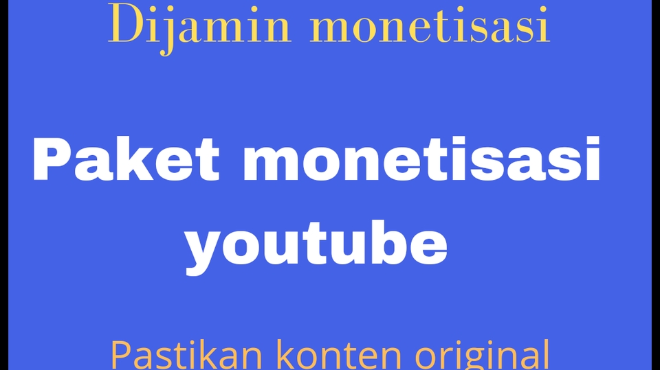 Tambah Followers - Paket Monetisasi YouTube Murah 1000 Subscriber 4000 Jam Tayang - 1