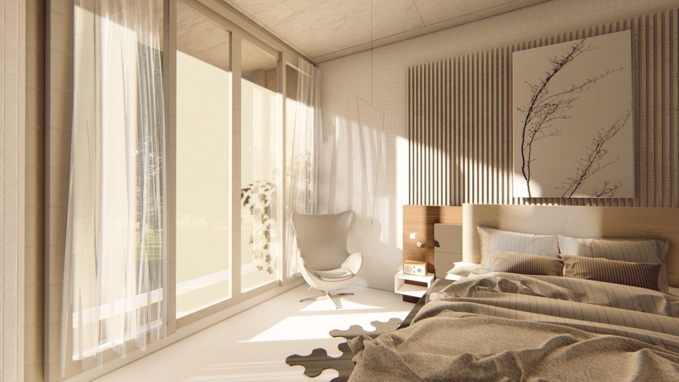 รับออกแบบตกแต่งภายในห้องนอนสวยหรู พร้อมเฟอร์นิเจอร์ และวิวทิวทัศน์