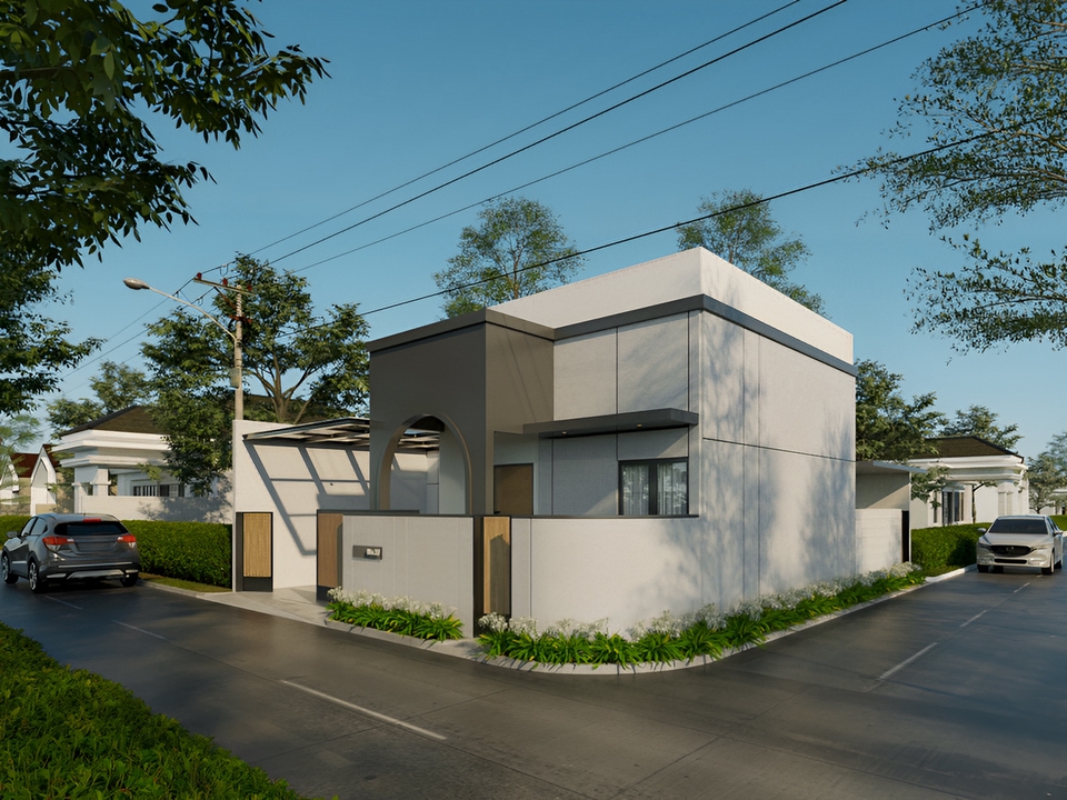 3D & Perspektif - Visualisasi Eksterior Arsitektur Realistis - 5