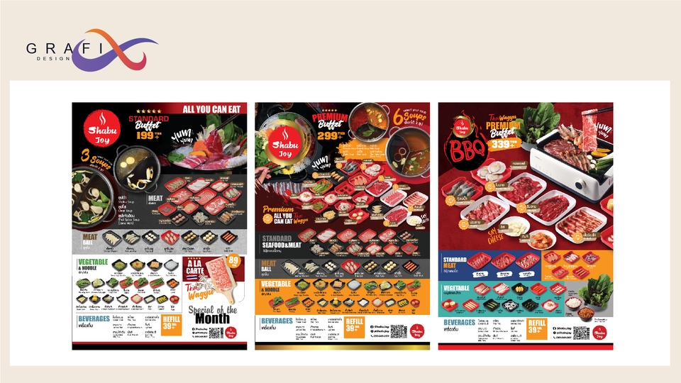 สื่อสิ่งพิมพ์และนามบัตร - menu design - 22