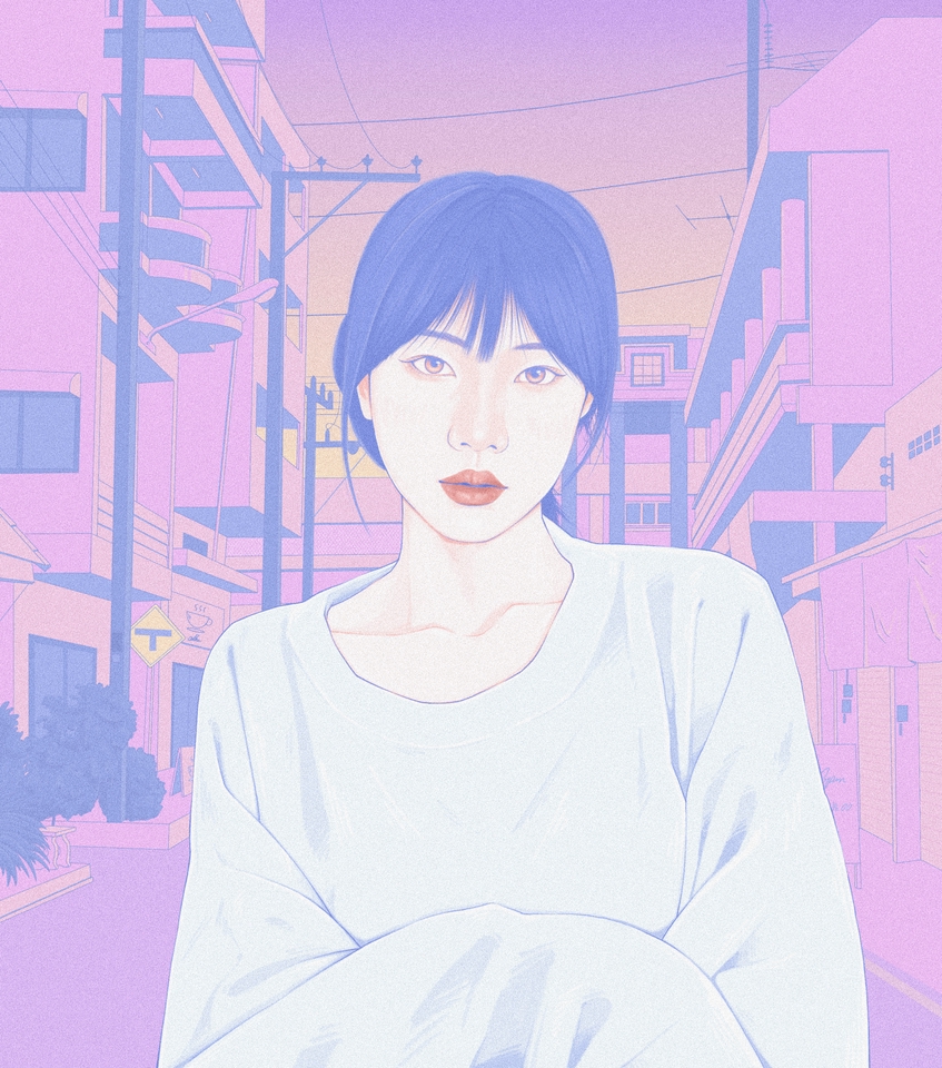 รับวาดภาพเหมือน สีพาสเทล สไตล์การ์ตูน ภาพหญิงสาว ภาพประกอบ ภาพโปรไฟล์