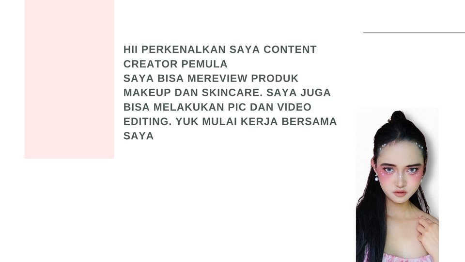 Jasa review produk kecantikan, makeup dan skincare dari konten kreator pemula.
