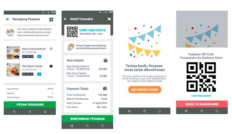 Aplikasi Ponsel - Program Aplikasi Cafe untuk Pemesanan Menu dengan QR Scan - 3