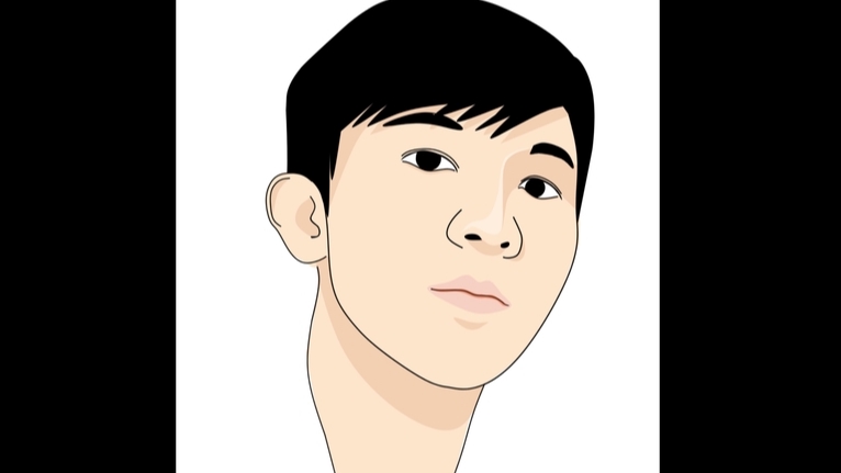 Gambar Potret - portrait illustration simple, 1 hari jadi  - 3