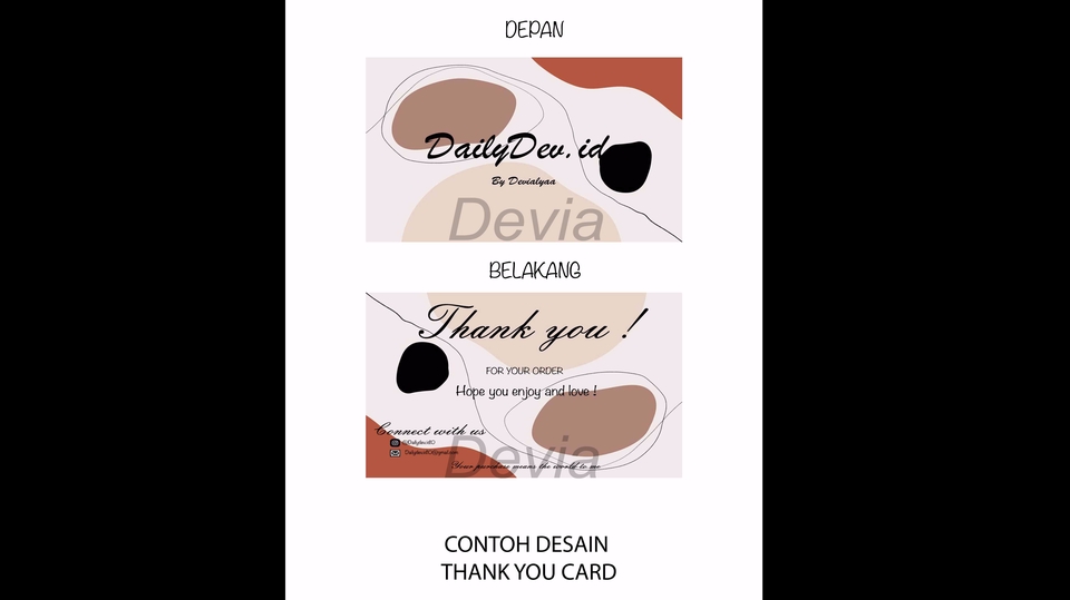 Label & Kemasan - Desain Label, Hang Tag, Name card, Thank you card & PapperBag (Packaging) - 1