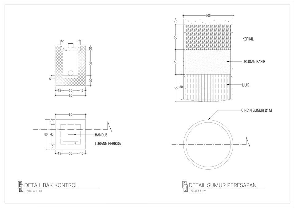 CAD Drawing - 2D AutoCAD | Denah, Tampak, Potongan, Rencana, Detail | Cepat dan Murah 15Ribu/M2 - 7