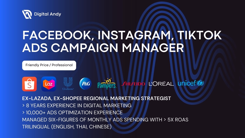 Social Media Ads - Facebook, Instagram, TikTok Ads Campaign Manager [EN, TH, CH Speaking] - 1