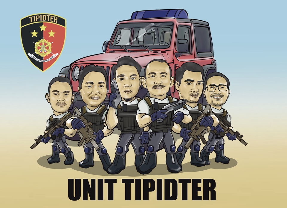 Gambar Potret - Karikatur Untuk Wedding, Keluarga dan Personal - 2