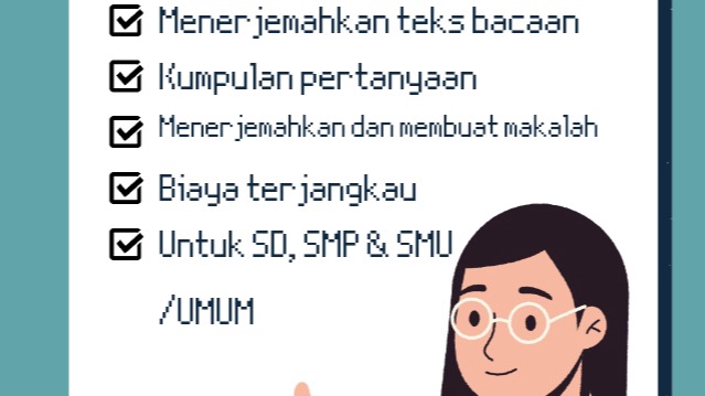 Penerjemahan - Penerjemah bahasa inggris - indonesia seperti teks cerita ,daftar pertanyaaan,dan makala  - 1
