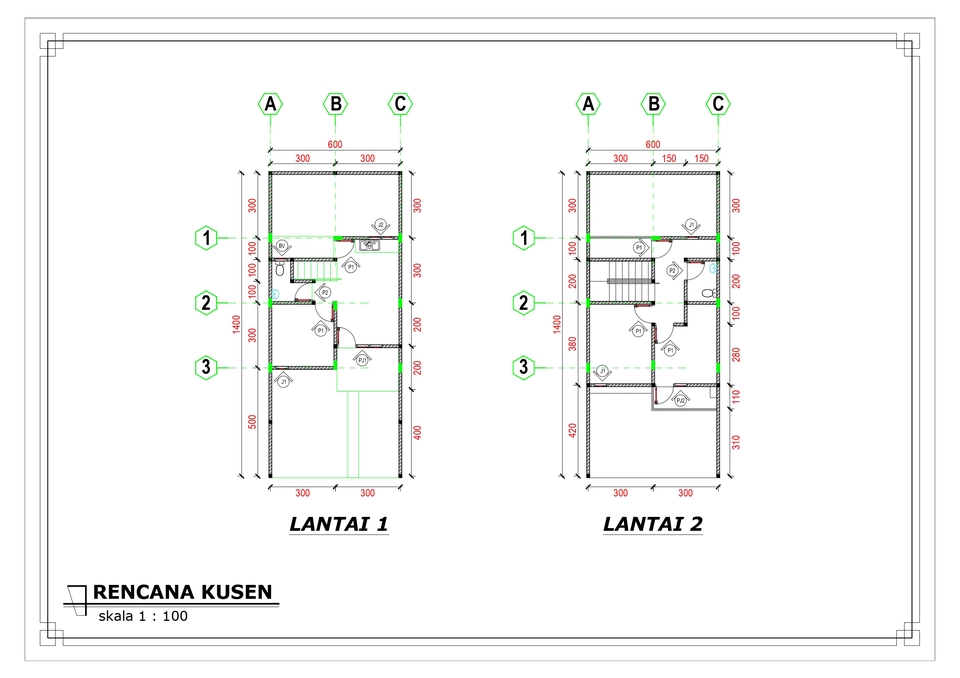 CAD Drawing - JASA GAMBAR 2D, 3D, RAB, IMB DLL - 11