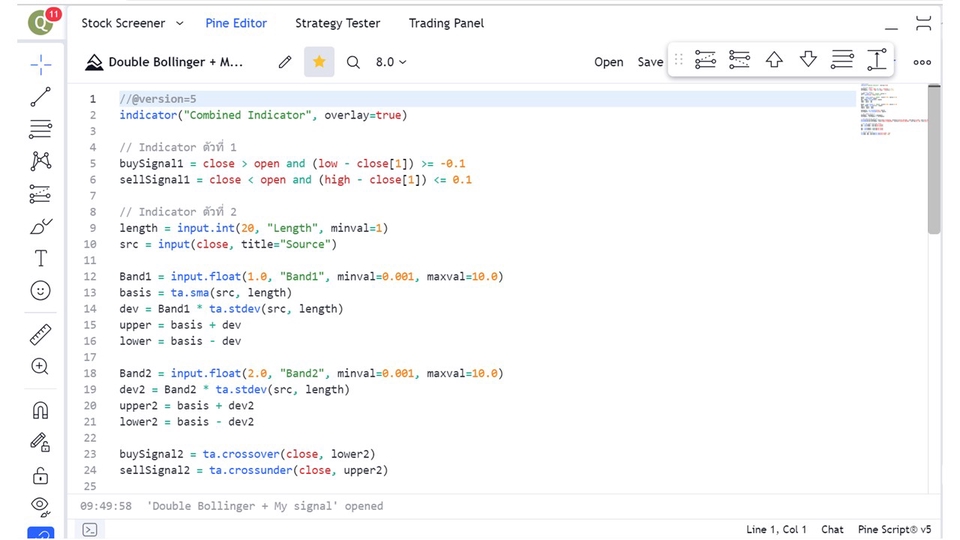อื่นๆ - สร้าง indicators โดยใช้ Pine Script ใน Trading view และการแจ้งเตือนเพื่อเตรียมการเทรด - 4