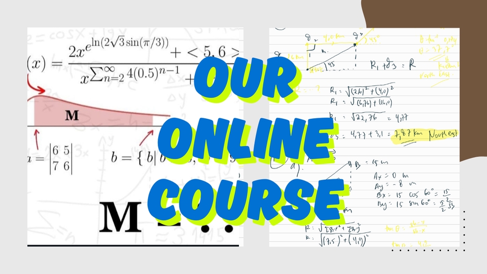 Kursus online untuk belajar matematika, fisika, kimia, biologi dan lainnya.