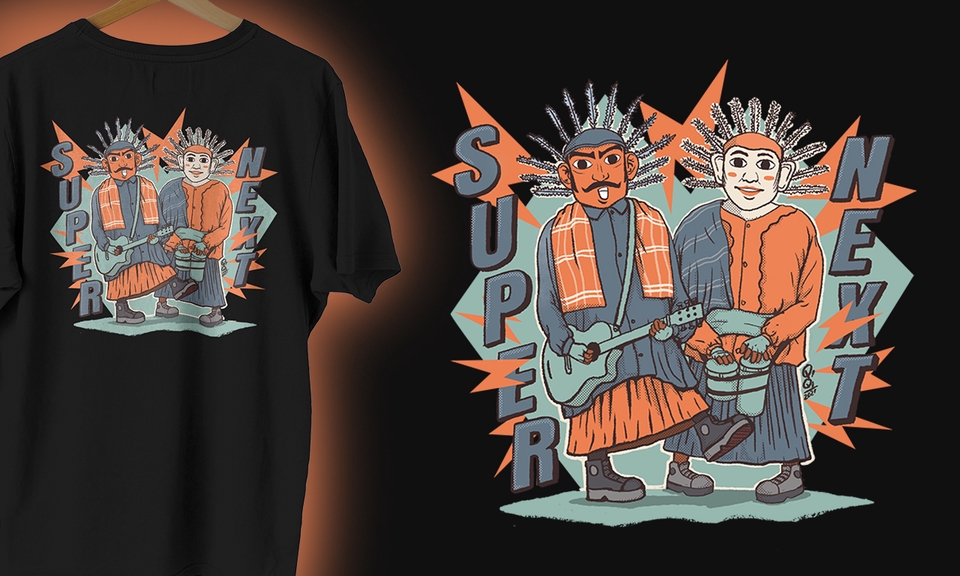 Desain Ilustrasi Kaos Komunitas, Anime, Event, anything