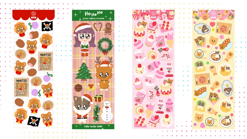 ออกแบบสติ๊กเกอร์ - ออกแบบสติกเกอร์สุดน่ารักปุ๊ปปิ๊ก🌸💖 - 7