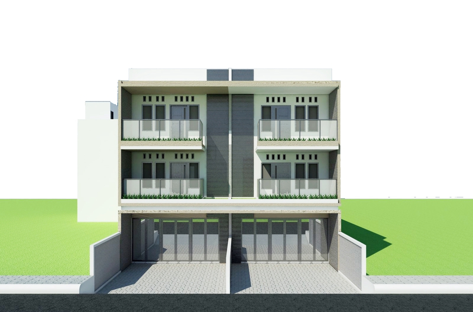 3D & Perspektif - DESAIN 3D EKTERIOR/ KAWASAN - 4