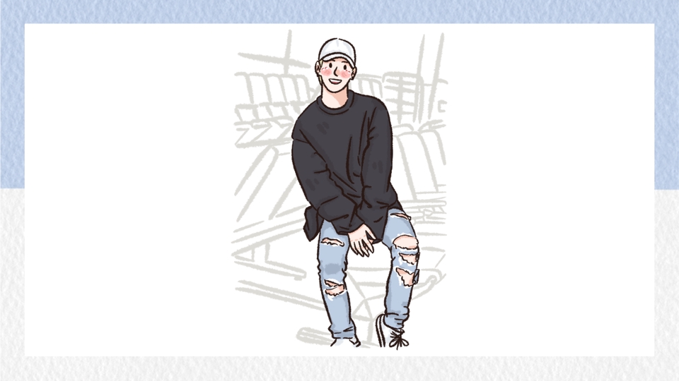 วาดภาพเหมือน Portrait - รับวาด portrait ลายเส้นมินิมอล - 4