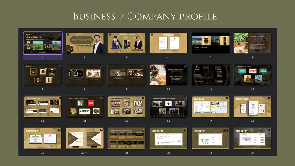 Presentation - รับออกแบบ Presentation // Business Profile ที่อ่านง่าย ดูดี และดึงดูด - 3