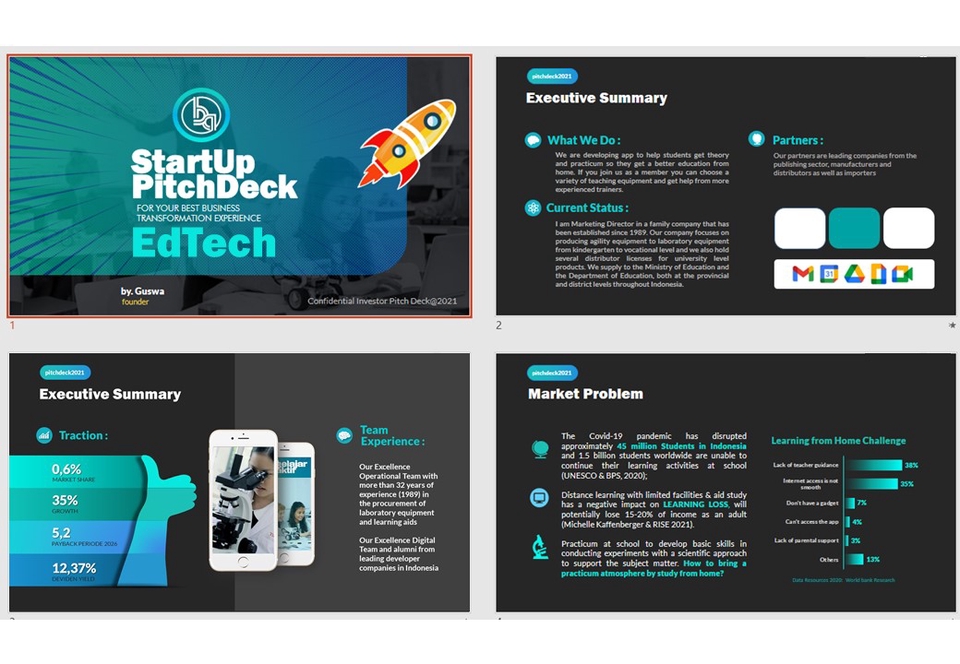 Mulai Bisnis/Start-up - PITCH DECK Investasi (Angel / VC) dan Marketing - 3