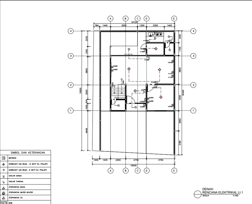 Jasa drafter autocad murah untuk desain denah rumah dengan detail lengkap dan jelas.