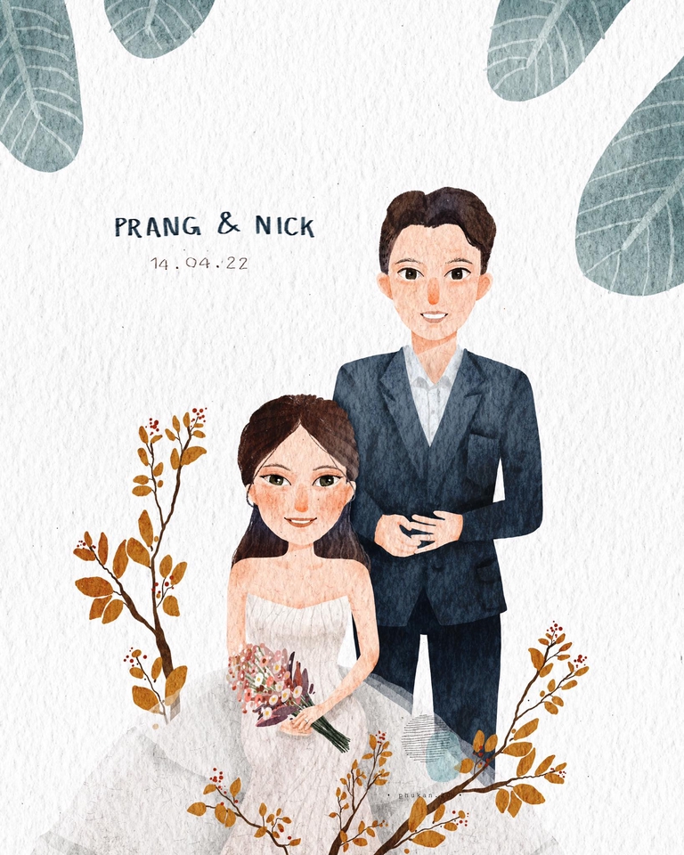 วาดภาพการ์ตูน - water color art - 3