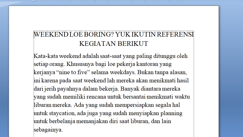 Penulisan Konten - Jasa tulis konten 10ribu - 1