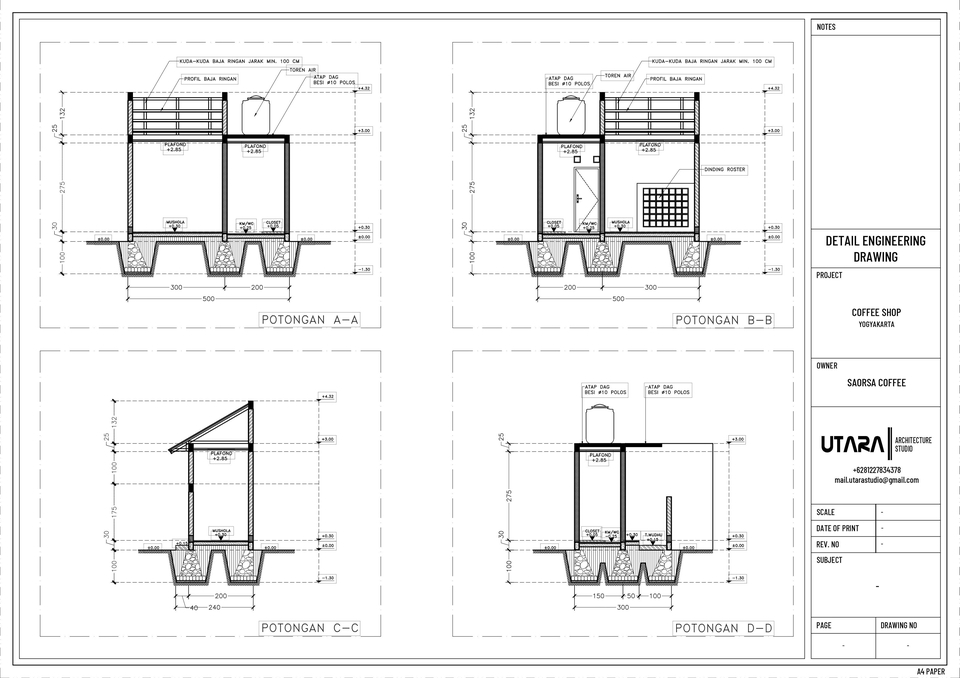 CAD Drawing - Gambar Kerja Autocad 2D - 6