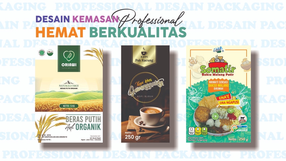 Desain kemasan profesional