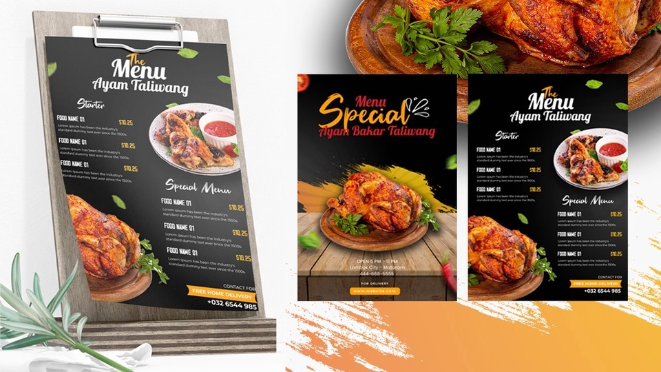 Jasa Desain Banner Promosi Ayam Taliwang Instagram dan Facebook