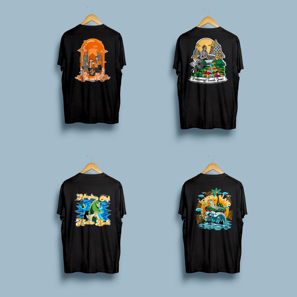 Desain Kaos & Motif - Design Kaos T-Shirt dan hoodie Streetweear style - 6