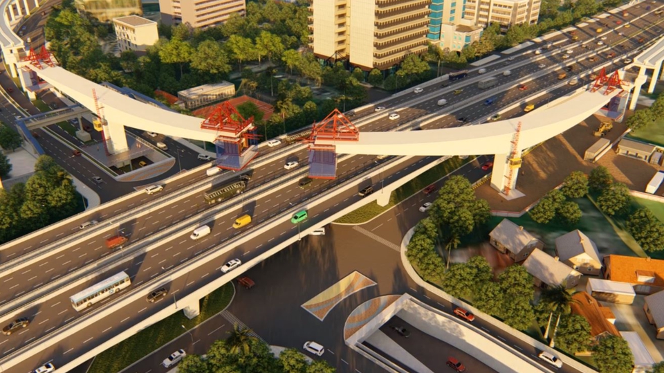 3D & Animasi - Construction Methode Jembatan Long Span Kuningan - Light Rail Transit Jabodebek - 1