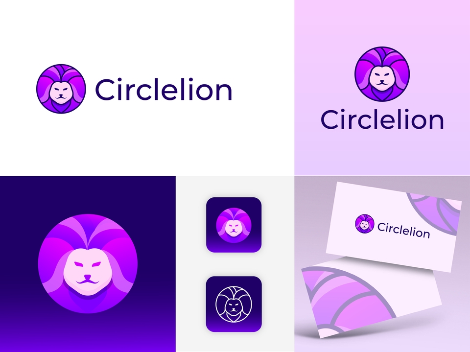 Logo Circlelion, desain logo singa dalam lingkaran, jasa desain logo online, membuat logo online, design logo, bikin logo, logo keren, logo perusahaan.