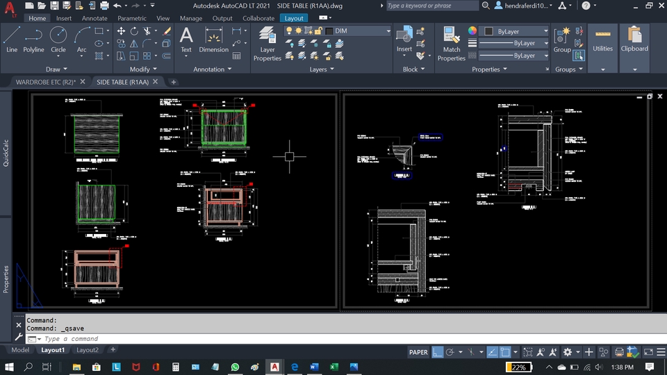 Desain Furniture - Spesialis Gambar Furniture (CAD) 24 Jam Selesai - 2