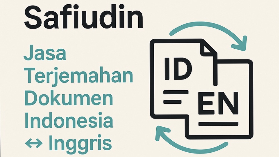 Jasa Penerjemah Dokumen Inggris Indonesia Profesional Safijudin