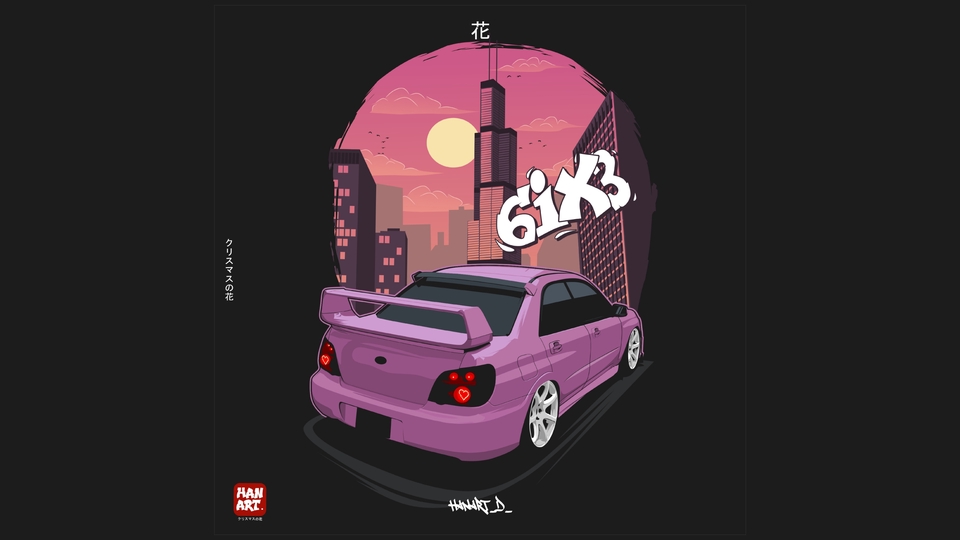 Desain Kaos & Motif - Desain mobil keren untuk T-shirt Anda - 4