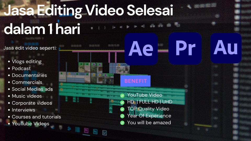 Video Editing - Jasa Edit Video Berkualitas, Selesai dalam 1 hari | Unlimited Reivi - 1