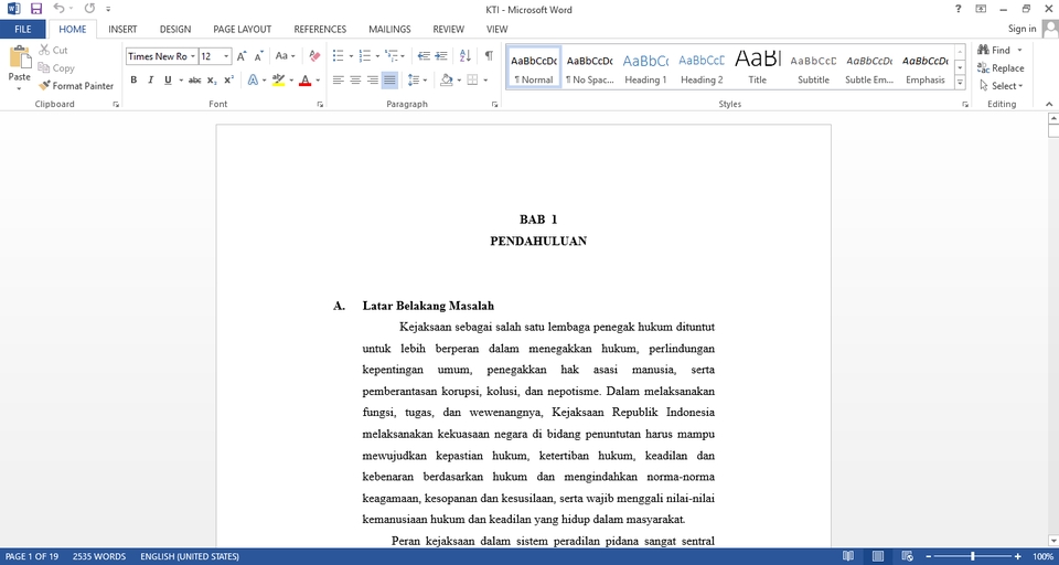 Pengetikan Umum - Jasa Pengetikan Tugas Makalah dan Karya Tulis ilmiah - 5