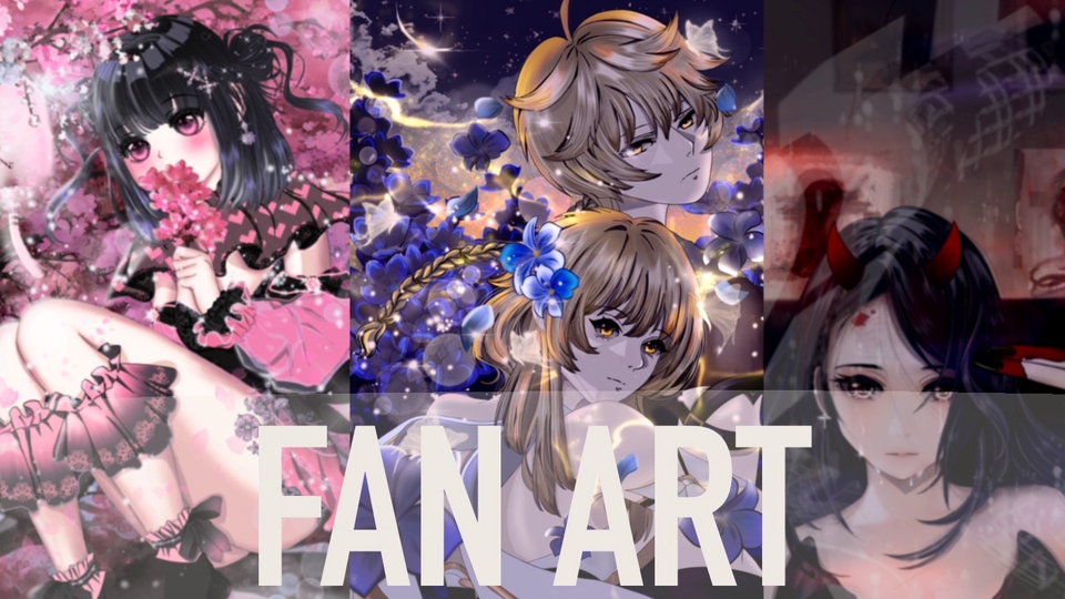 วาดแฟนอาร์ต - รับวาดอนิเมะ fanart การ์ตูน เกม สไตล์ญี่ปุ่น - 1