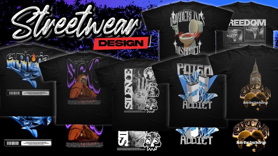 Jasa Desain Model Baju hingga Busana Pesta Motif Custom - DESAIN STREETWEAR [T-shirt, Hoodie, Hat, Totebags, more stuff]