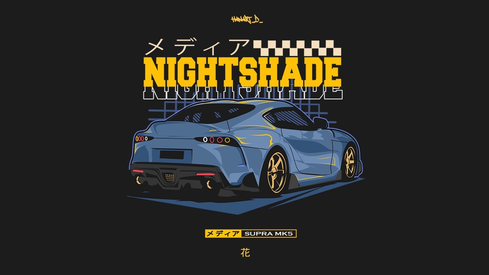 Desain Kaos & Motif - Desain mobil keren untuk T-shirt Anda - 11