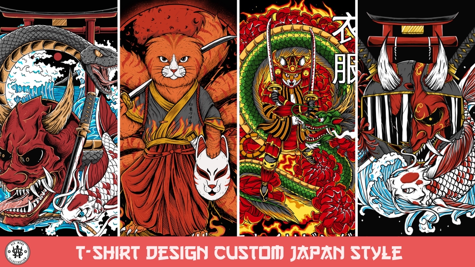 Desain Kaos & Motif - DESAIN KAOS CUSTOM JAPAN STYLE / MECHA - 8