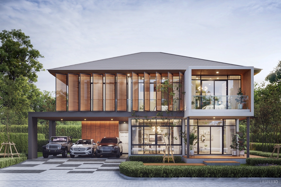 3D Perspective - รับเรนเดอร์ภาพ Presentation 3D Perspective งานภายนอก เพื่องานธุรกิจ - 2