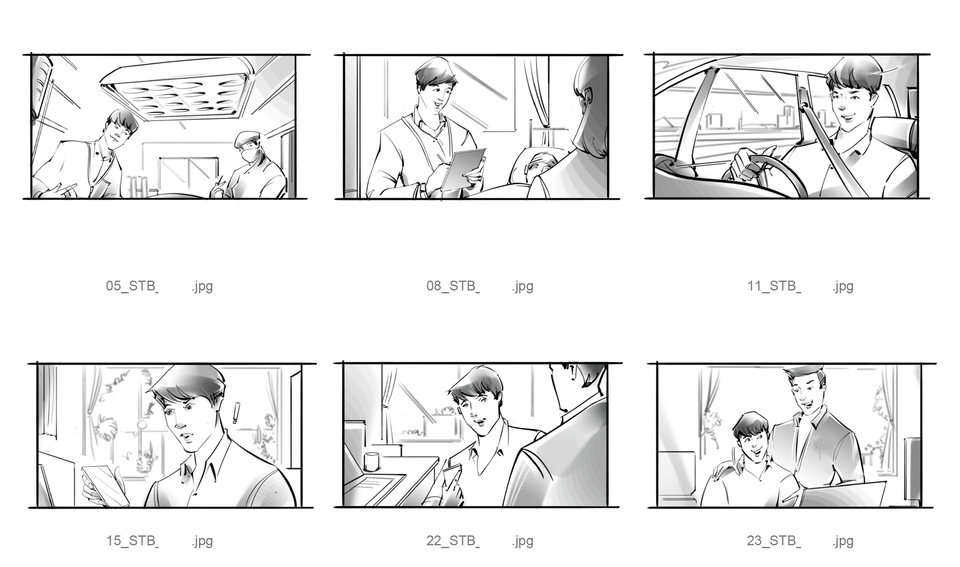 วาด/ออกแบบสตอรี่บอร์ด - Storyboard For Advertising. - 4