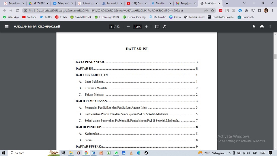 Pengetikan Umum - Makalah Kuliah - 3