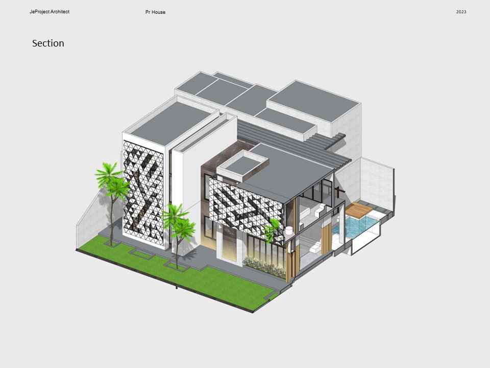 Jasa desain interior dan arsitektur 3D, gambar 3D desain rumah minimalis modern.