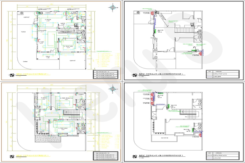 CAD Drawing - Jasa Gambar Arsitek & Struktur IMB PBG Kerja Bestek Bangunan Rumah Tinggal Kantor Toko Showroom - 6
