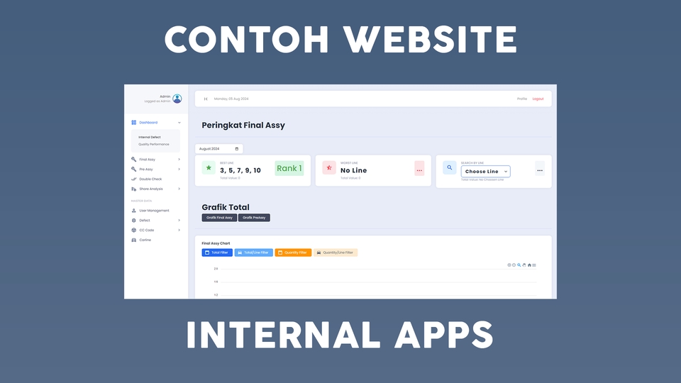 Jasa pembuatan website internal apps untuk perusahaan.