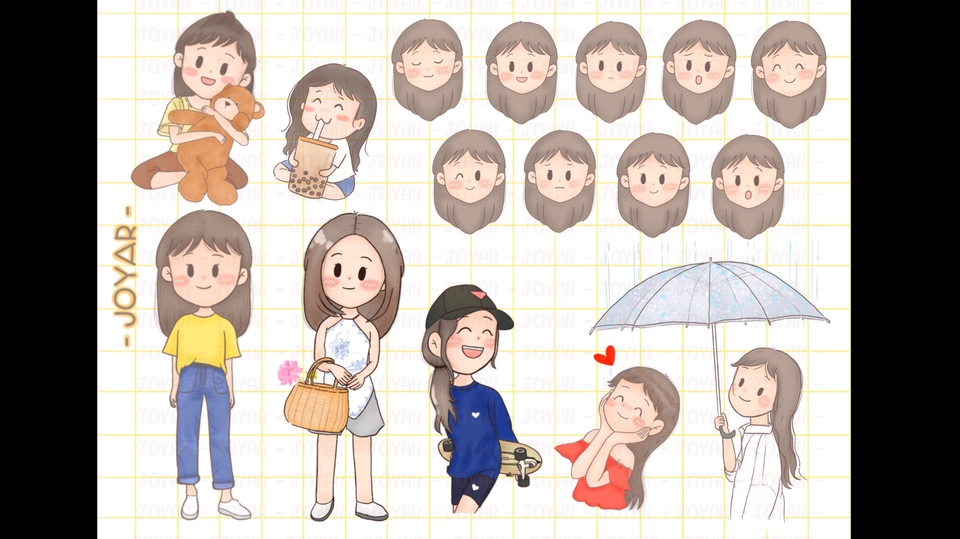 วาดภาพการ์ตูน - รับวาดการ์ตูนสไตล์น่ารัก :) - 1