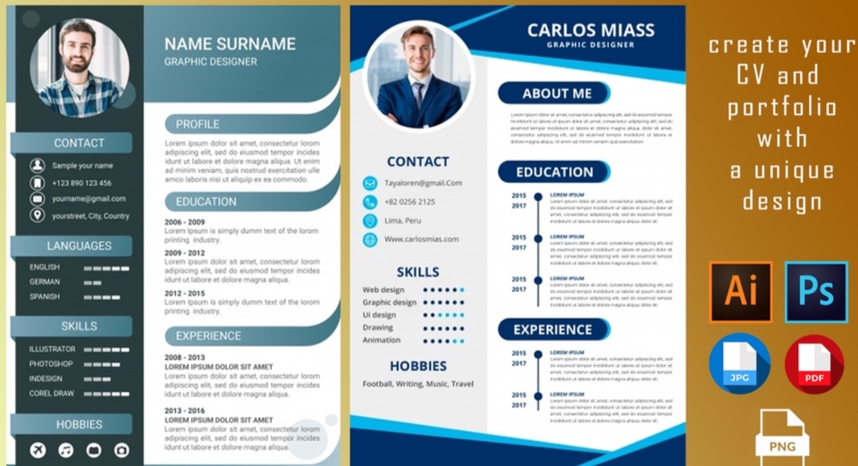 Portfolio & Resume - DESAIN RESUME / CV MINIMALIS DAN PROFESIONAL - 3