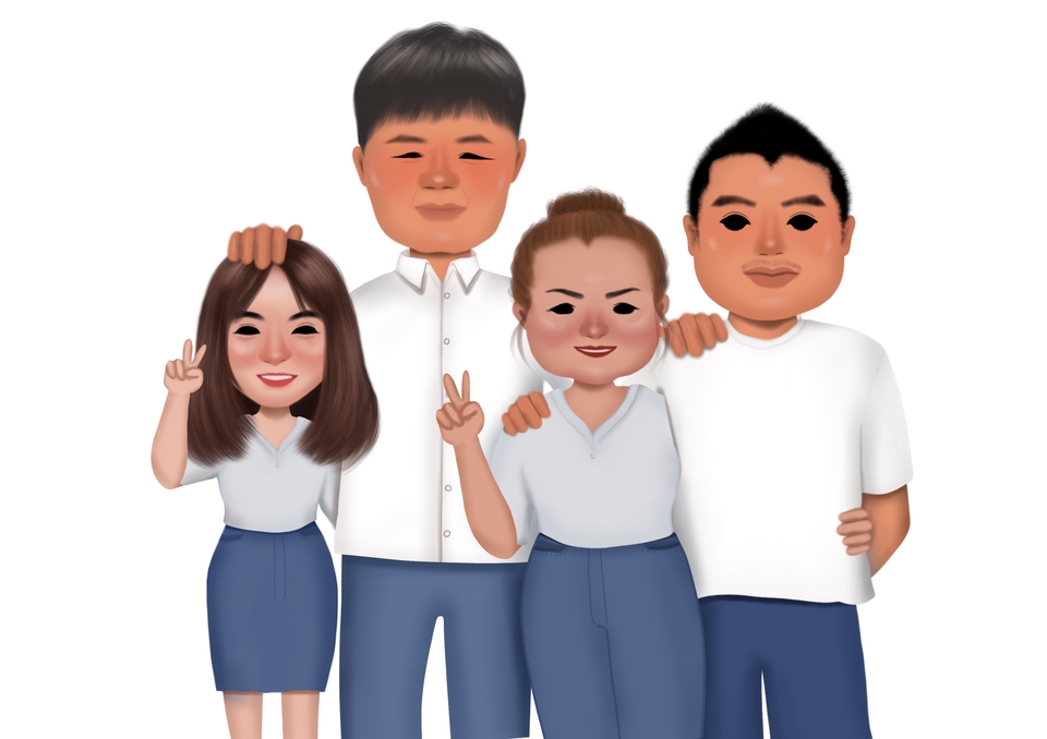 วาดภาพการ์ตูน - รับออกแบบวาดภาพการ์ตูนกึ่งสเหมือนจริง • เปลี่ยนรูปภาพของคุณให้กลายเป็นตัวการ์ตูนน่ารักๆกันค่ะ - 5